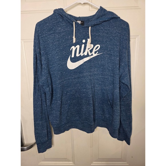 Nike Tops - Nike Women's Blue Pullover Hoodie Lightweight Pocket‎ Casual Size L